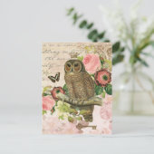 Vintage Postkarte des französischen Shabby Chic (Stehend Vorderseite)