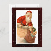 Vintage Postkarte des Santa Claus (Vorne/Hinten)