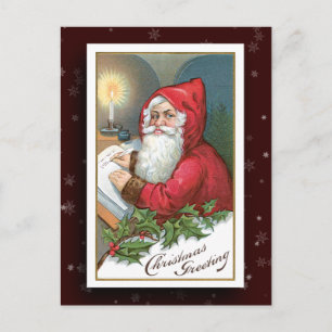 Vintage Postkarte des Santa Claus