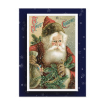 Vintage Postkarte des Santa Claus