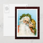Vintage Postkarte des Santa Claus (Vorne/Hinten)