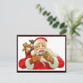 Vintage Postkarte des Santa Claus (Stehend Vorderseite)