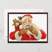 Vintage Postkarte des Santa Claus (Vorne/Hinten)