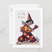 Vintage Postkarte des Valentines Tagesaltmodisch (Vorne/Hinten)