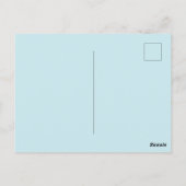 Vintage-Postkarte des Zugpostdienstes Postkarte (Rückseite)