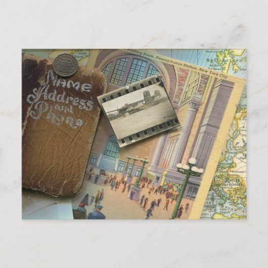 Vintage Postkarte des Zweiten Weltkriegs (Vorderseite)