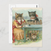 Vintage Postkarte "Die Katze" (Vorne/Hinten)