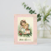 Vintage Postkarte "Ein frohes Weihnachten" (Stehend Vorderseite)