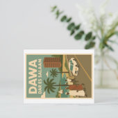 Vintage Postkarte - Essen Afrika (Stehend Vorderseite)