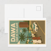 Vintage Postkarte - Essen Afrika (Vorne/Hinten)