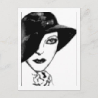 Vintage Postkarte - Flapper