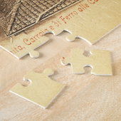Vintage Postkarte, Florenz, Italien Puzzle (Seite)