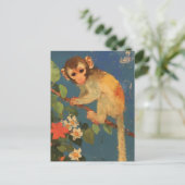 Vintage Postkarte für Affen (Stehend Vorderseite)