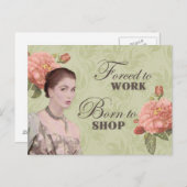 Vintage Postkarte für das Foto (Vorne/Hinten)