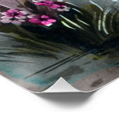 Vintage Postkarte für den französischen April Poster (Ecke)