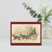 Vintage Postkarte für den Kitesurf (Stehend Vorderseite)