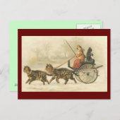 Vintage Postkarte für den Kitesurf (Vorne/Hinten)