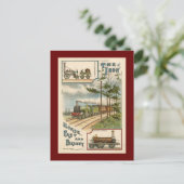 Vintage Postkarte für den Nordsternzug (Stehend Vorderseite)