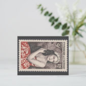 Vintage Postkarte für den Südpazifik (Stehend Vorderseite)