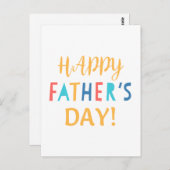 Vintage Postkarte für den Tag des Vaters. (Vorne/Hinten)