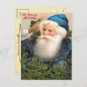 Vintage Postkarte für den Weihnachtsmann (Vorne/Hinten)