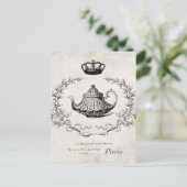 Vintage Postkarte für französisches Teekanne (Stehend Vorderseite)