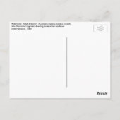 Vintage Postkarte für Frauen lesen Bücher (Rückseite)