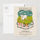 Vintage Postkarte für Kinder (Vorne/Hinten)