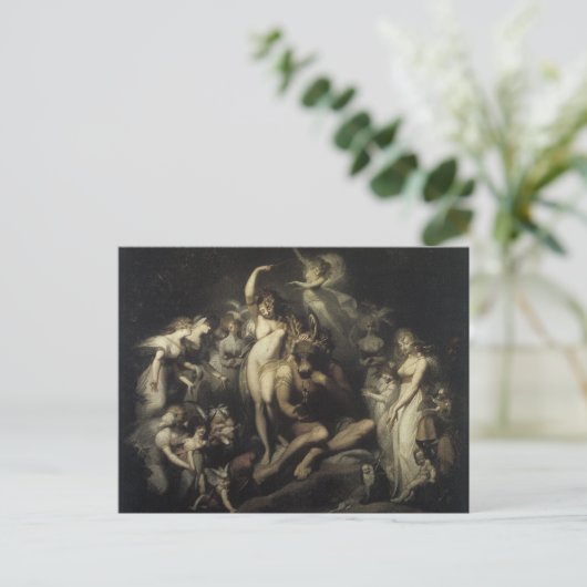 Vintage Postkarte für Mittelsumernächtliche Mitte (Stehend Vorderseite)