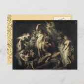 Vintage Postkarte für Mittelsumernächtliche Mitte (Vorne/Hinten)