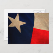 Vintage Postkarte für Texas-Flag (Vorne/Hinten)
