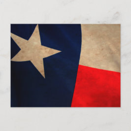 Vintage Postkarte für Texas-Flag