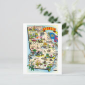 Vintage Postkarte Georgiens (Stehend Vorderseite)