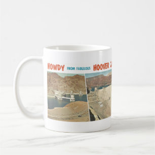 Vintage-Postkarte: Hallo vom Hoover Dam, AZ Kaffeetasse