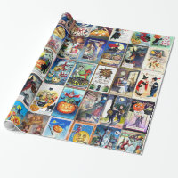 Vintage Postkarte Halloweens