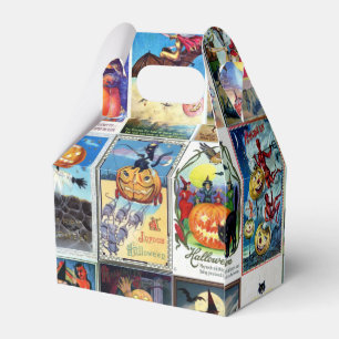 Vintage Postkarte Halloweens Geschenkschachtel