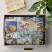 Vintage Postkarte Halloweens Seidenpapier (Geschenk)