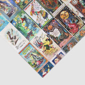 Vintage Postkarte Halloweens Seidenpapier (Ausschnitt)