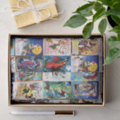 Vintage Postkarte Halloweens Seidenpapier (Geschenk)