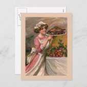 Vintage Postkarte "Happy Thanksgiving" (Vorne/Hinten)