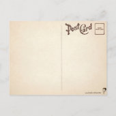 Vintage Postkarte Herbst und Winter (Rückseite)