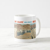 Vintage Postkarte: Howdy from Hoover Dam, AZ Kaffeetasse (VorderseiteRechts)