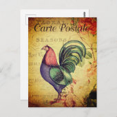 Vintage Postkarte im Geldformat (Vorne/Hinten)