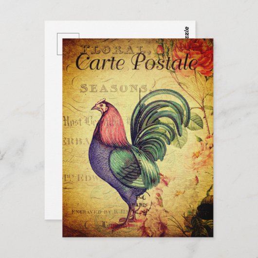 Vintage Postkarte im Geldformat (Vorne/Hinten)