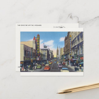 Vintage Postkarte im Stadtzentrum Denver - Reprint