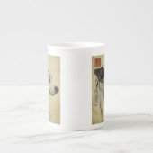 Vintage Postkarte Jack-Russells Porzellantasse (Vorderseite)