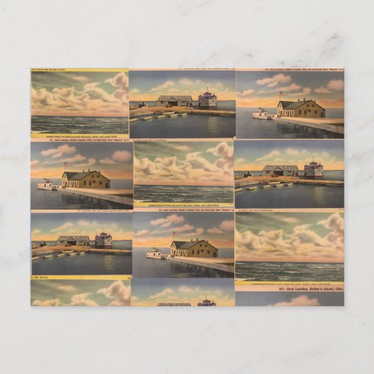 Vintage Postkarte "Kelley's Island, Ohio" (Vorderseite)