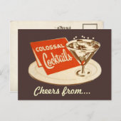 Vintage Postkarte - Kolossale Cocktails (Vorne/Hinten)