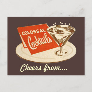 Vintage Postkarte - Kolossale Cocktails