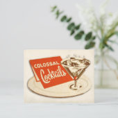 Vintage Postkarte - Kolossale Cocktails (Stehend Vorderseite)